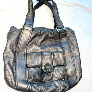 Michae Kors "gunmetal" large purse